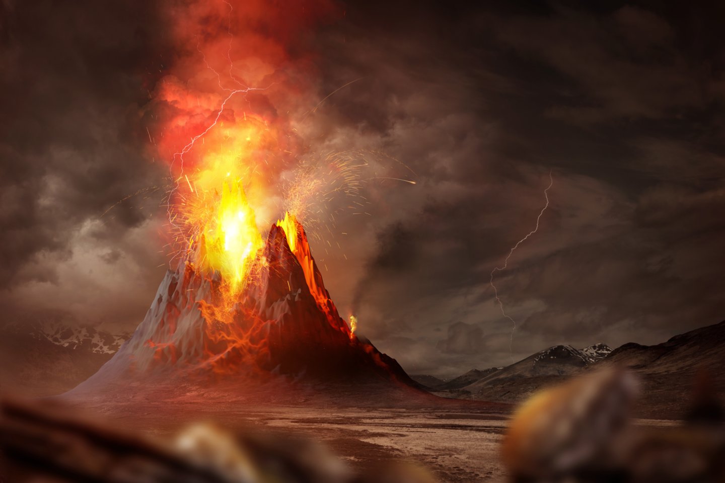  Ugnikalniai įdomūs dar ir tuo, kad pro juos į planetos paviršių išsiveržia daug dujų, kurios gali suformuoti vadinamąją antrinę atmosferą (asociatyvinė iliustr.).<br> 123rf iliustr.