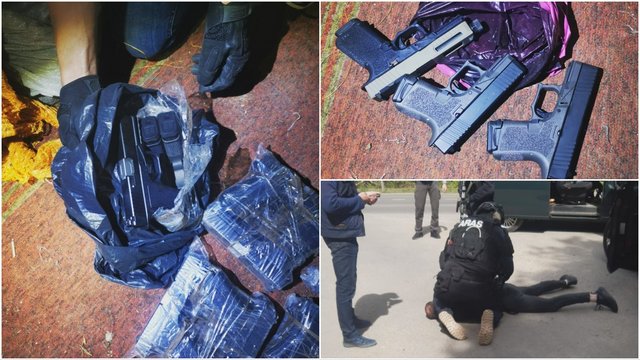 Kaune per kratas rasti 25 nelegalūs ginklai: operacijai atlikti pasitelkti „Aro“ pareigūnai