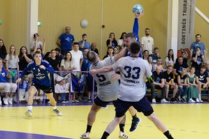 Lietuvos čempionais trečius metus iš eilės tapę „Šviesos“ rankininkai susižėrė visus titulus