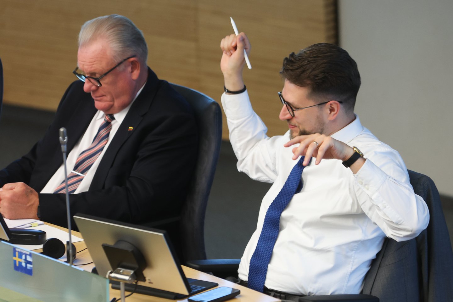 Prieš savaitę konservatorių partijos pirmininkas Gabrielius Landsbergis apstulbino partijos kolegas netikėtai pranešęs, kad siūlys rengti pirmalaikius Seimo rinkimus, o Vyriausybei – atsistatydinti.<br>R.Danisevičiaus nuotr.