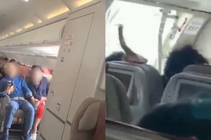 Šokiruojantis incidentas Pietų Korėjoje: skrydžio metu keleivis atidarė lėktuvo duris
