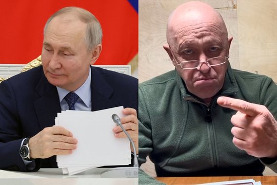 V. Putinas ir J. Prigožinas.