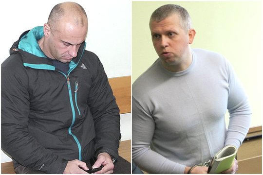  Nagrinėjant nužudymo bylą E.Montvydas (dešinėje) ir V.Valius, kaip nusikaltimo bendrininkai, trynė kaltinamųjų suolą.