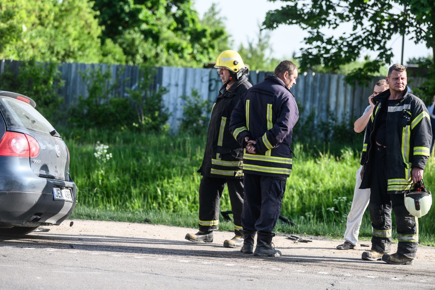 Šeštadienio popietę Vilniuje susidūrus dviem automobiliams žuvo žmogus<br>V.Skaraičio nuotr.