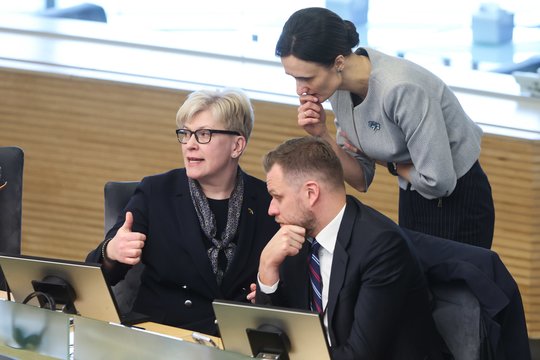Ingrida Šimonytė, Gabrielius Landsbergis ir Viktorija Čmilytė-Nielsen
