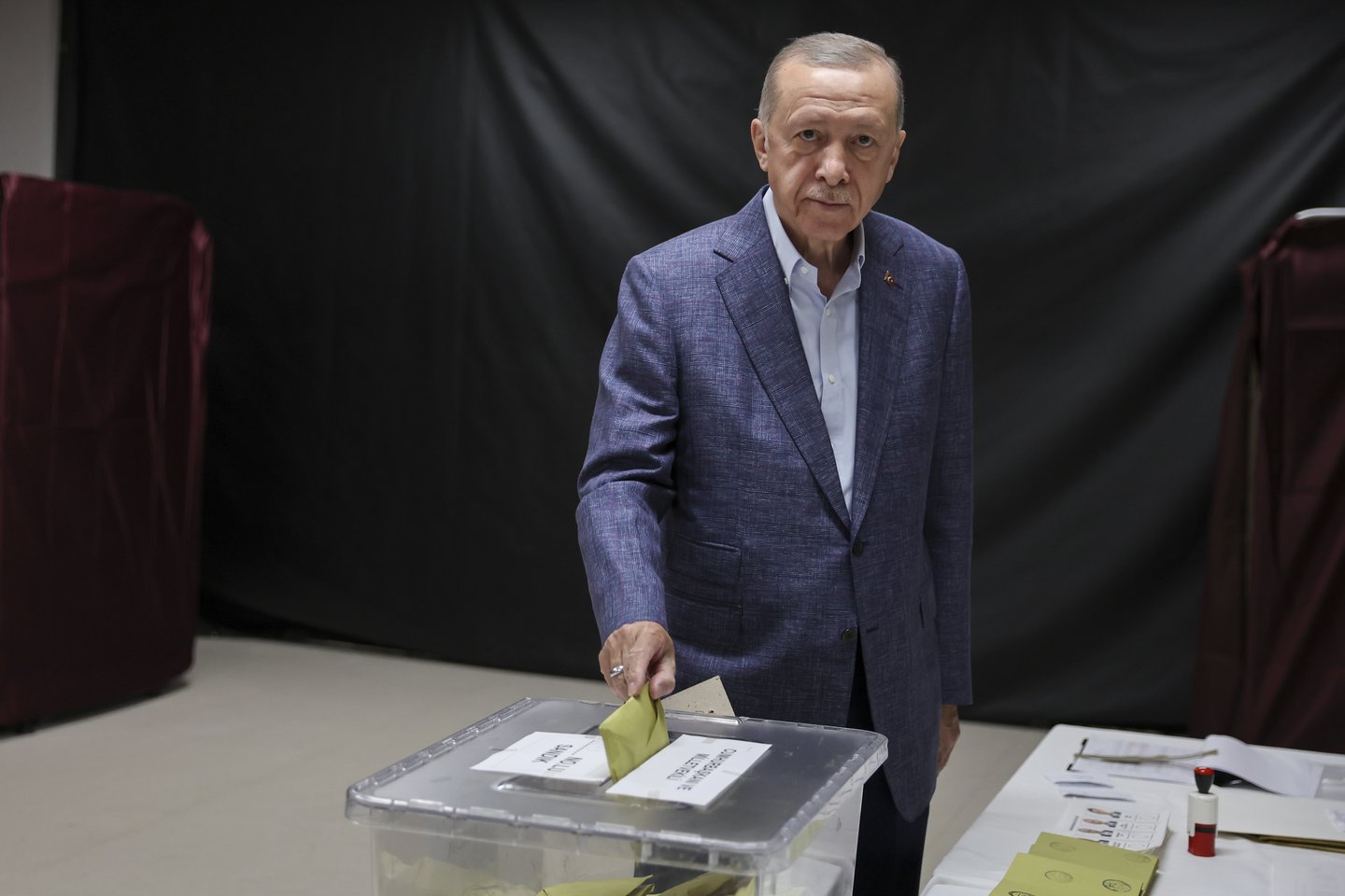 Turkijos prezidento rinkimuose<br>EPA-ELTA nuotr.