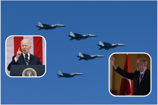 J. Bideno pasiūlymas Turkijai: pritarkite Švedijos narystei NATO – gausite F-16 naikintuvų.