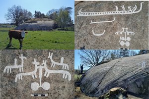 Aptiko paslaptingus 2700 metų senumo raižinius akmenyje