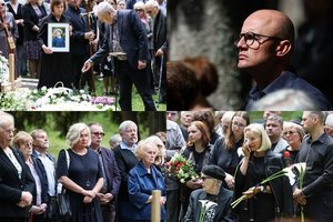 Šeimos ir bičiulių apsuptyje Z. Kelmickaitė atgulė Menininkų kalnelyje: gražiausios gėlės ir liaudies dainos