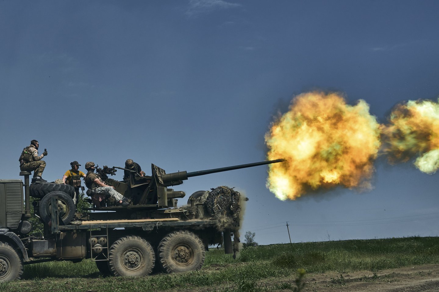 Karas Ukrainoje.<br>AP / Scanpix nuotr.