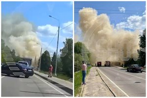 Netoli Maskvos degė spirito varykla