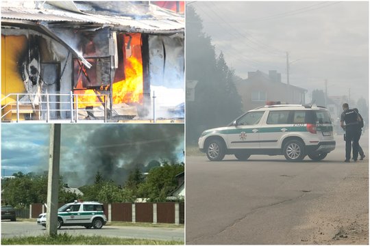  Kaune liepsnoms pasiglemžus 2 aukštų namą, aplinkiniai kvartalai skendo dūmuose. 