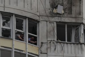 Rusijos žiniasklaida gavo metodinių nurodymų, kaip nušviesti dronų smūgį Maskvai