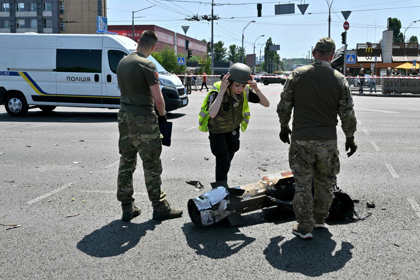 Karas Ukrainoje. Rusijos ataka Kijeve.<br>AFP/Scanpix nuotr.