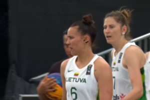 Lietuvos moterų rinktinė pralaimėjimu pradėjo pasaulio trijulių krepšinio čempionatą