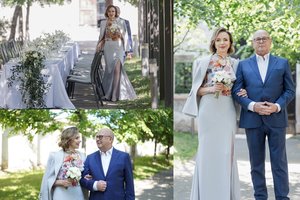 Visvaldas Matijošaitis vedė mylimąją Loretą: nuotaka vilkėjo J. Statkevičiaus kostiumėlį ir pasirinko netikėtą pavardę