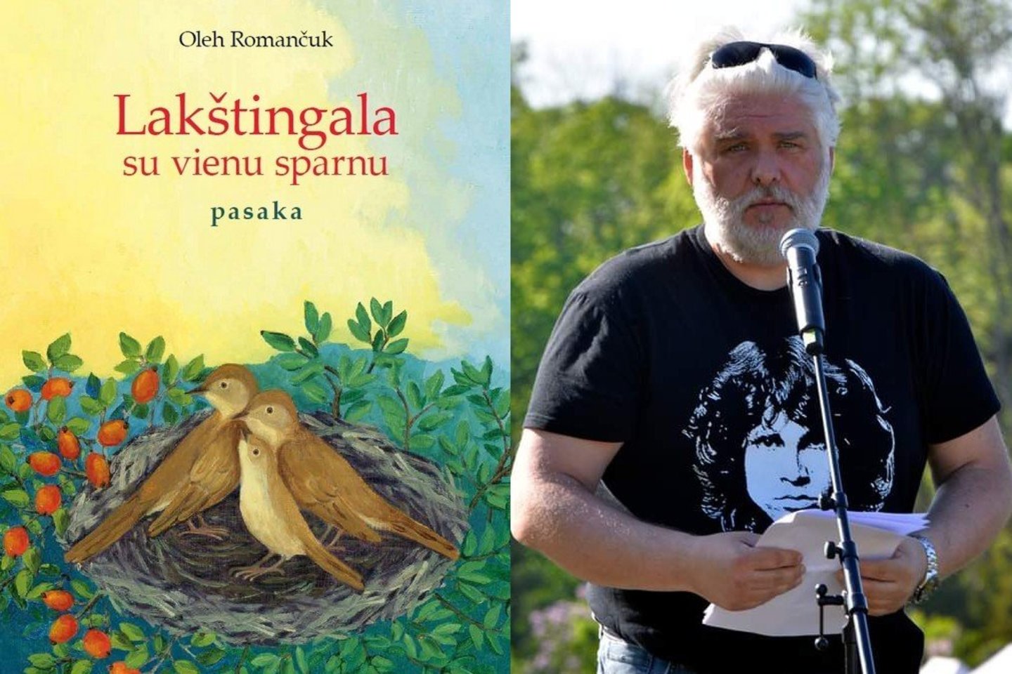 Oleho Romančuko pasaką „Lakštingala su vienu sparnu“ į lietuvių kalbą išvertė Tadas Žvirinskis.<br>B.Januševičiaus nuotr.