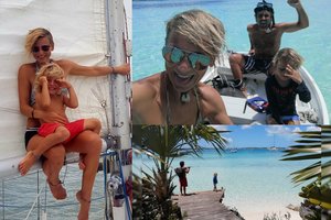 Su basku susituokusiai kintiškei namus atstoja jachta: nesustabdė net kūdikio gimimas