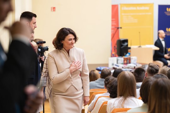 D. Nausėdienė: tikime Lietuvos ir Ukrainos jaunimo kuriamąja galia.