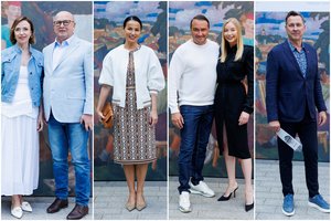 Parodos atidaryme – būrys žinomų žmonių: pasirodė V. Matijošaitis su žmona ir verslininkas J. Garbaravičius su modeliu K. Toleikyte