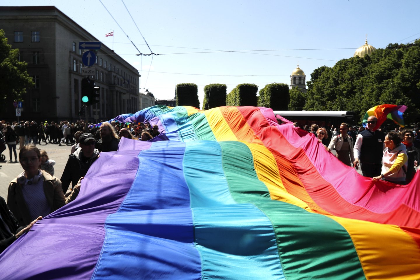  LGBT eitynės Rygoje.<br> EPA-ELTA nuotr.