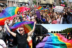 Ryga nusidažė spalvomis: į LGBT eitynes susirinko tūkstančiai žmonių