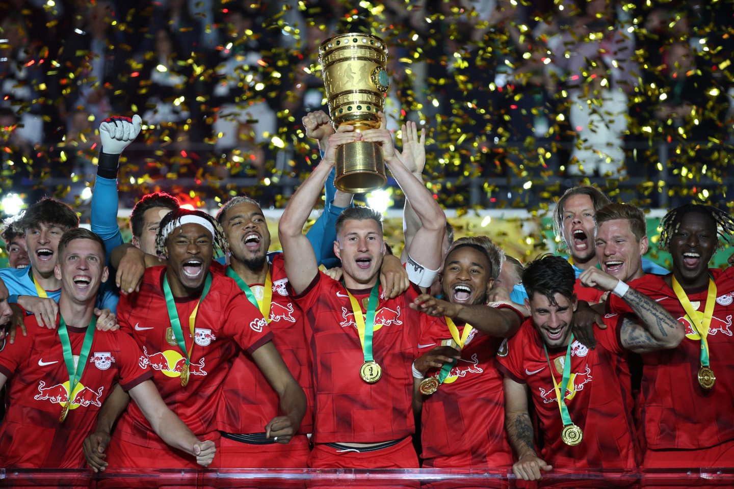  „RB Leipzig“ apgynė Vokietijos taurę<br> Reuters/Scanpix nuotr.