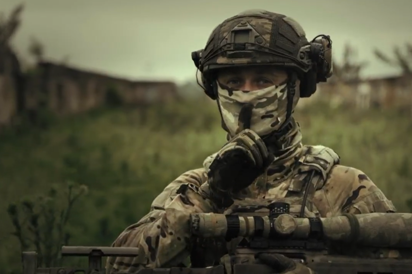 Karas Ukrainoje. Ukrainos kontrpuolimas.<br>Stopkadras iš video medžiagos.