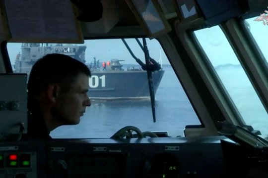 Rusija pradėjo pratybas Baltijos jūroje.  .