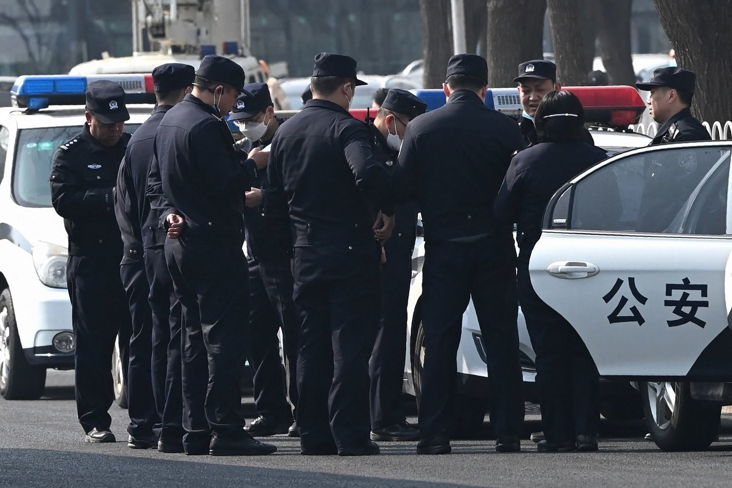 Kinijos policija.<br>AFP/Scanpix nuotr.