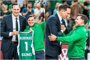 LKL finale – A. Valujavičiaus vizitas: pilnutėlė „Žalgirio“ arena keliautojui plojo atsistojusi