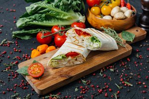 Pasiruoškite iškylai greitai ir paprastai: tortilijų suktinukai su vištiena ir salotomis