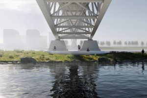 Aiškėja, kaip atrodys Nemuno krantus Kaune jungiantis tiltas: naujas statinys turės ne vieną funkciją 