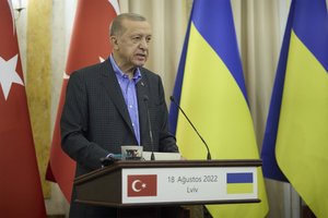 R. T. Erdoganas kreipėsi į V. Zelenskį: siūlo sudaryti tarptautinę komisiją Kachovkos užtvankos griūčiai tirti
