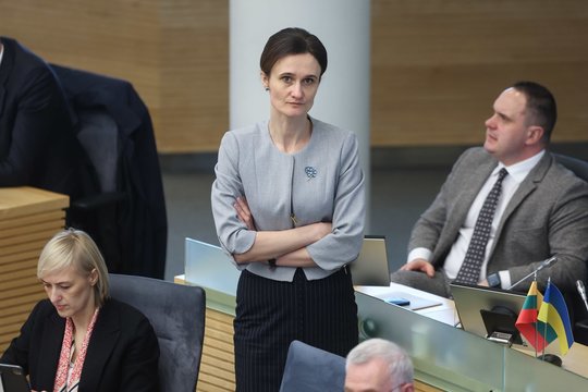 V. Čmilytė-Nielsen sureagavo į G. Nausėdos pasisakymus: jau nebesuseku visų aforizmų