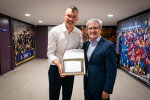 Šarūnui Jasikevičiui Ispanijoje įteiktas asmeninis apdovanojimas