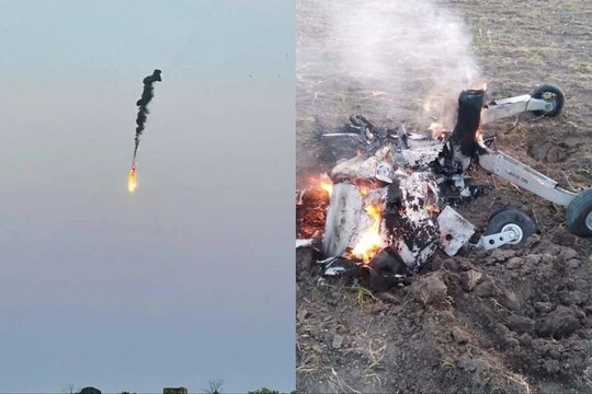 Rusijos kariai rytinėje Krymo dalyje atsitiktinai numušė savo ginkluotą droną, o valstybinė žiniasklaida teigė, kad tai buvo Ukrainos bepilotis orlaivis.