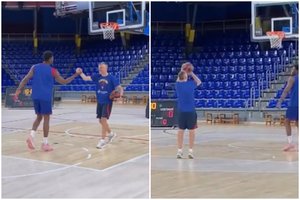 Pamatykite: Šaras stojo į baudų metimų dvikovą prieš savo auklėtinį