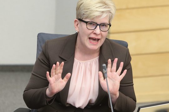 I. Šimonytė atsiprašo dėl pareiškimų apie atsistatydinimą.