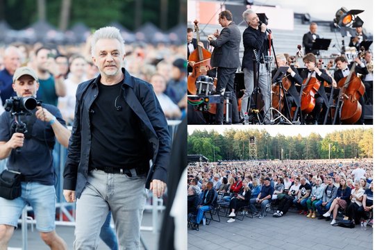 A. Mamontovas sudrebino Vingio parką: jautrus sugrįžimas – su orkestru ir šviesų šou .