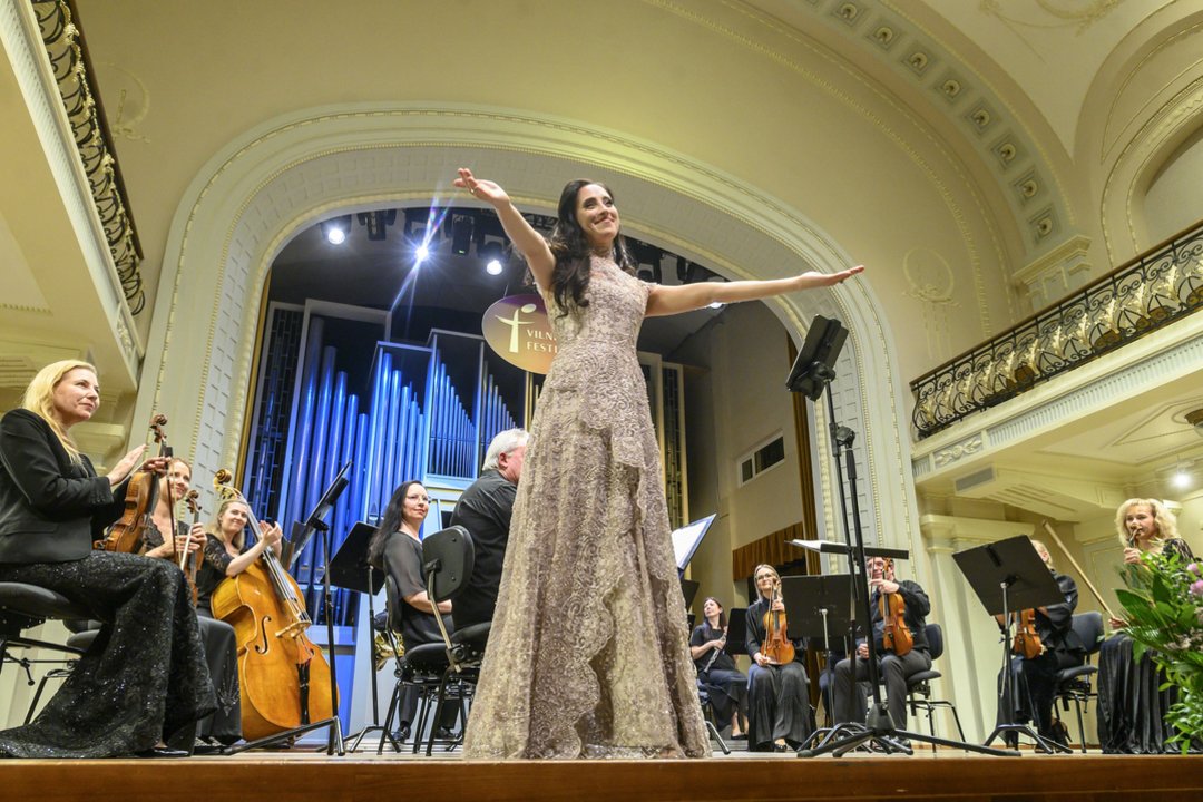 „Glasperlenspiel Sinfonietta“ ir  E. Nechayevos koncertas Vilniaus festivalyje.<br> D. Matvejevo nuotr.