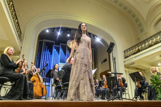  „Glasperlenspiel Sinfonietta“ ir  E. Nechayevos koncertas Vilniaus festivalyje.<br> D. Matvejevo nuotr.