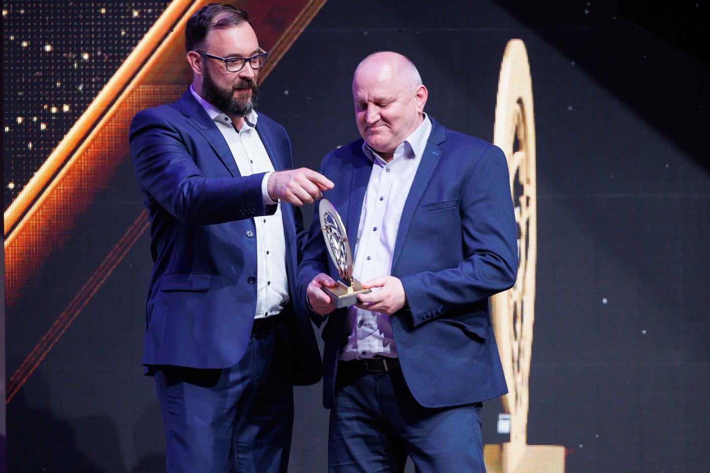 LKL uždarymo ceremonija: Metų treneris Vitrginijus Šeškus.<br> T.Bauro nuotr.