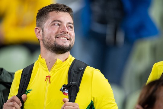 Brolius Aleknas treniruojantis M. Jusis Paryžiaus žaidynėse regi net tris Lietuvos disko metikus