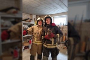 Ugniagesių pagalbos prireikė pelėdai: įstrigo kamino valymo angoje