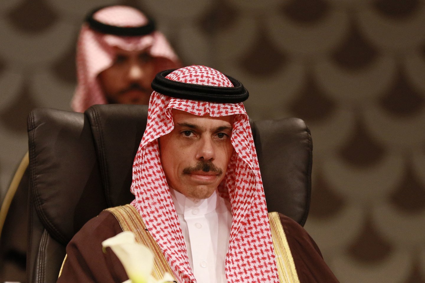 Saudo Arabijos užsienio reikalų ministras princas Faisalas bin Farhanas.<br>AFP/Scanpix nuotr.
