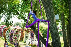 Vasaros festivalyje Pakruojo dvare – milijonai gėlių, spektakliai ir stingdantys kraują cirko triukai