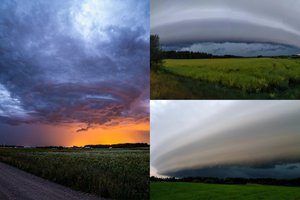 Galingi lietaus debesys apgaubė Lietuvą: gyventojai fiksavo ir žavėjosi gamtos reiškiniu