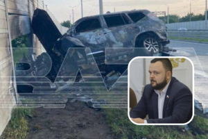 Okupuotame Kryme susprogo kolaboranto automobilis