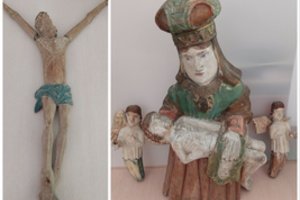 Iš senųjų kapinių pagrobtos skulpūrėlės atkeliavo į muziejų paslaptingame siuntinyje